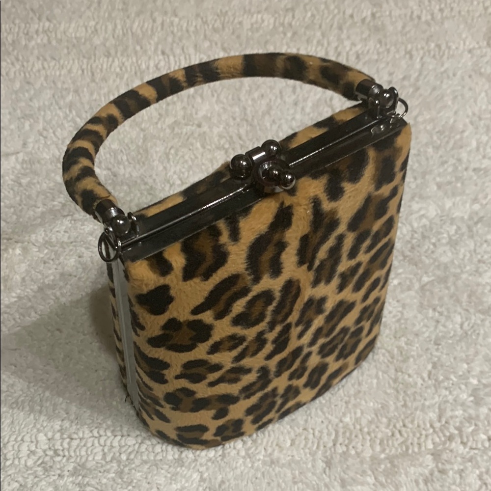 Leopard Print Top-Handle Women’s Bag